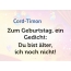 Zum Geburtstag ein Gedicht fr Cord-Timon