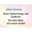 Zum Geburtstag ein Gedicht fr Albert-Bastian