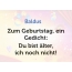 Zum Geburtstag ein Gedicht fr Baldus