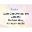 Zum Geburtstag ein Gedicht fr Baldus