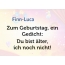 Zum Geburtstag ein Gedicht fr Finn-Luca