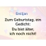 Zum Geburtstag ein Gedicht fr Emiljan