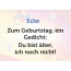 Zum Geburtstag ein Gedicht fr Ecke