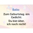 Zum Geburtstag ein Gedicht fr Balto