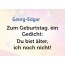 Zum Geburtstag ein Gedicht fr Georg-Edgar