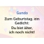 Zum Geburtstag ein Gedicht fr Gundo