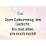 Zum Geburtstag ein Gedicht fr Cro