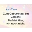 Zum Geburtstag ein Gedicht fr Karl-Timo