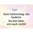 Zum Geburtstag ein Gedicht fr Len