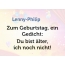 Zum Geburtstag ein Gedicht fr Lenny-Philip