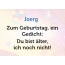 Zum Geburtstag ein Gedicht fr Joerg