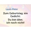 Zum Geburtstag ein Gedicht fr Louis-Peter