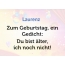Zum Geburtstag ein Gedicht fr Laurenz