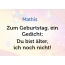 Zum Geburtstag ein Gedicht fr Mathis