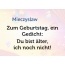 Zum Geburtstag ein Gedicht fr Mieczyslaw