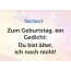 Zum Geburtstag ein Gedicht fr Norbert