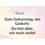 Zum Geburtstag ein Gedicht fr Patric