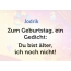 Zum Geburtstag ein Gedicht fr Jodrik