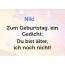 Zum Geburtstag ein Gedicht fr Niki