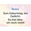 Zum Geburtstag ein Gedicht fr Rezzo