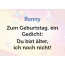 Zum Geburtstag ein Gedicht fr Ronny