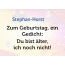 Zum Geburtstag ein Gedicht fr Stephan-Horst