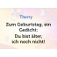 Zum Geburtstag ein Gedicht fr Therry