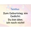 Zum Geburtstag ein Gedicht fr Taddus