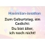 Zum Geburtstag ein Gedicht fr Maximilian-Jonathan