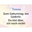 Zum Geburtstag ein Gedicht fr Timmo