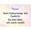 Zum Geburtstag ein Gedicht fr Thien