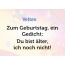 Zum Geburtstag ein Gedicht fr Velten