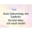 Zum Geburtstag ein Gedicht fr Lea