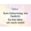 Zum Geburtstag ein Gedicht fr Ubbo