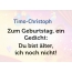 Zum Geburtstag ein Gedicht fr Timo-Christoph