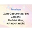 Zum Geburtstag ein Gedicht fr Penelope