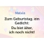 Zum Geburtstag ein Gedicht fr Melvin