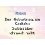 Zum Geburtstag ein Gedicht fr Melvin