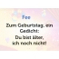 Zum Geburtstag ein Gedicht fr Fee