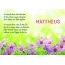 Ein schnes Happy Birthday Gedicht fr Mattheus