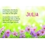 Ein schnes Happy Birthday Gedicht fr Julia