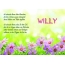 Ein schnes Happy Birthday Gedicht fr Willy