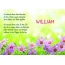 Ein schnes Happy Birthday Gedicht fr William