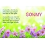 Ein schnes Happy Birthday Gedicht fr Sonny