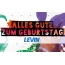 Alles Gute zum Geburtstag fr Levin!