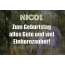 Zum Geburtstag alles Gute und viel Einhornzauber fr Nicol!