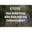 Zum Geburtstag alles Gute und viel Einhornzauber fr Steve!