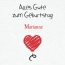 Herzlichen Glckwunsch zum Geburtstag, Marianne