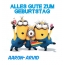 Alles Gute zum Geburtstag von Minions fr Aaron-Arvid