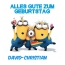 Alles Gute zum Geburtstag von Minions fr David-Christian